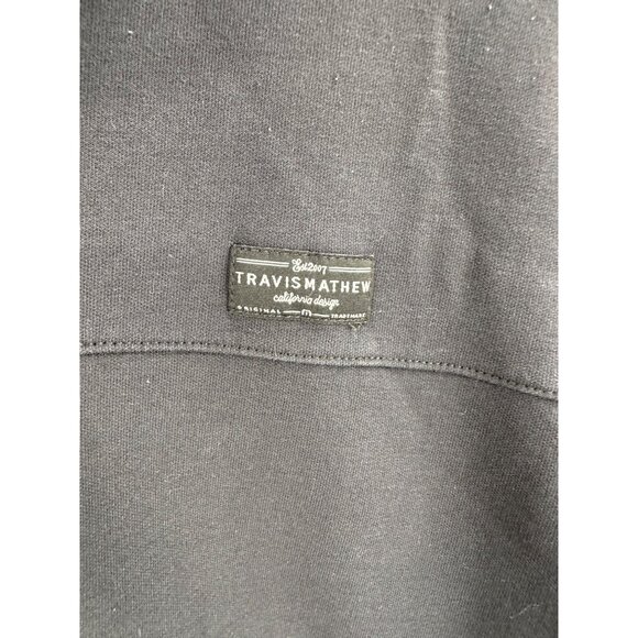 Travis Mathew Zip Fleece Lined Top Mens M Outdoors Normcore Cozycore Classic - Picture 13 of 14